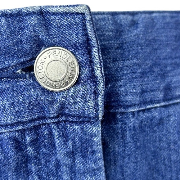 PENDLETON Deim Blue Jean Skirt Women’s Size 10 A Line Back Slit 2 Pockets. - Picture 13 of 13
